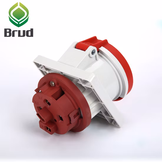 Cee IP67 4 Pinos 63A Tomadas Industriais Elétricas Planas (QX1151)