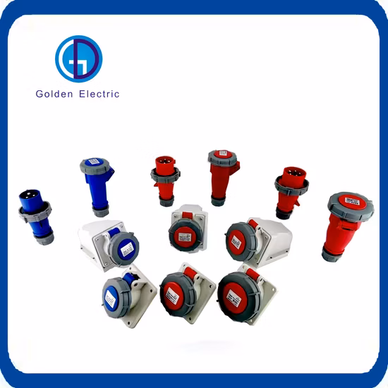 IP44/IP67 Plugue elétrico industrial à prova d'água e soquete fêmea masculino 16A 32A